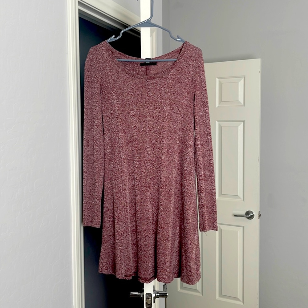 Forever 21 Cranberry Sweater Dress, Medium